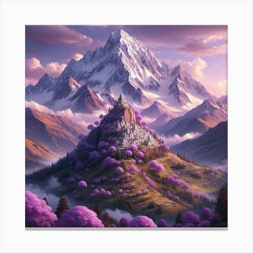 Purple Mountain Canvas Print