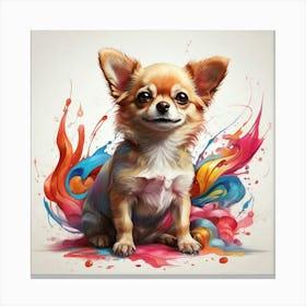 Chihuahua Painting Canvas Print