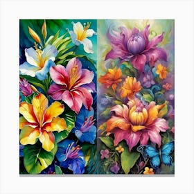 Flower Painting Canvas Print