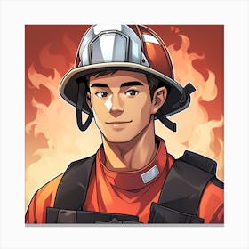 Firefighter 1 Canvas Print