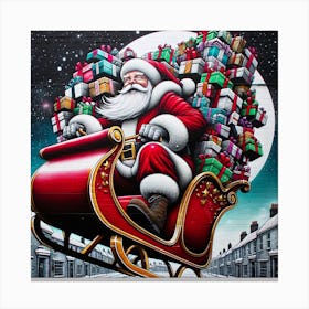 Santa Claus S Present Of Peace 01 Canvas Print