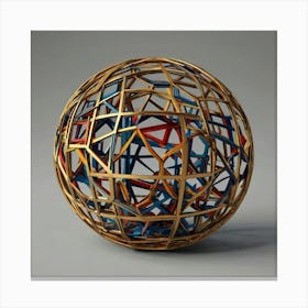 Sphere Of Wires Canvas Print