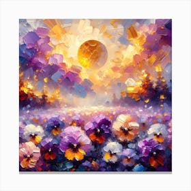 Pansies 1 Canvas Print