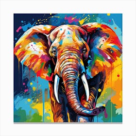 Elephant Painting 2 Canvas Print