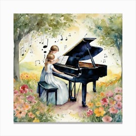 Grand Piano Solo Art Print 2 Canvas Print