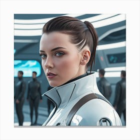 Futuristic Woman 9 Canvas Print