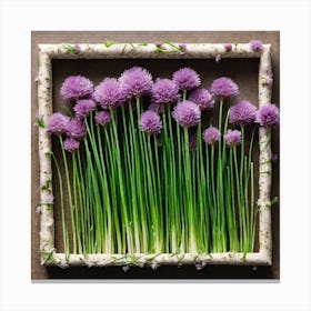 Chives In A Frame Canvas Print