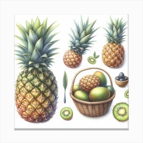 Pineapples 2 Canvas Print