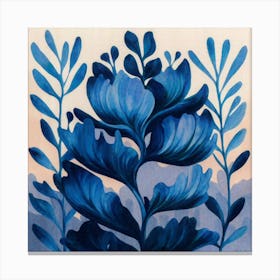 Blue Hibiscus Canvas Print