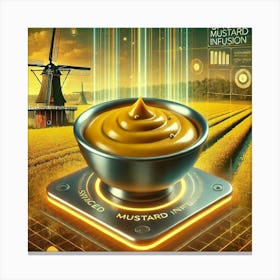 Spiced Mustard Infusion Scifi Canvas Print