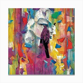 Betrayal Man And Woman Canvas Print