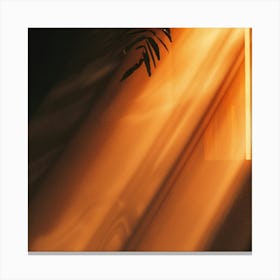 Light Shining Through A Window Canvas Print