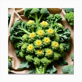 Florets Of Broccoli 21 Canvas Print