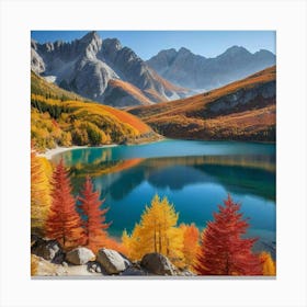 Autumn In The Mountains Canvas Print