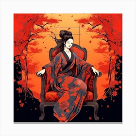 Geisha 3 Canvas Print