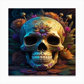Day of the Dead Skull 1 Canvas Print
