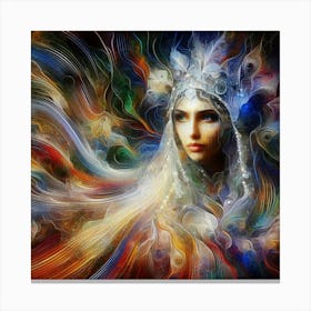 Psychedelic Woman Canvas Print