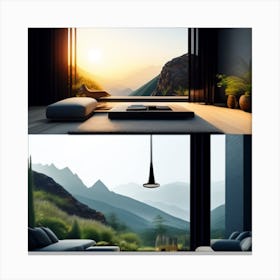 Modern Living Room Canvas Print