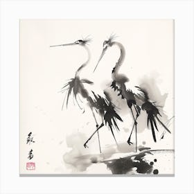 Herons Canvas Print