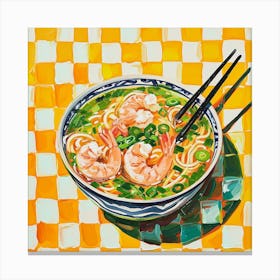 Pho Noodle Soup Yellow 3 Canvas Print