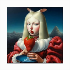 'The Strawberry Girl' Canvas Print