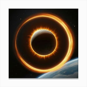 Solar Eclipse Canvas Print