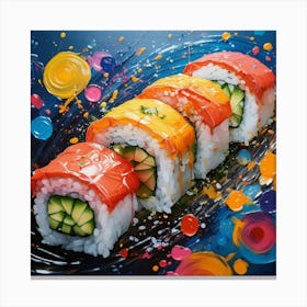 Sushi Painting Canvas Print