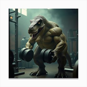 Flux Dev A Powerful And Imposing Tyrannosaurus Rex Stands In A 1 Canvas Print