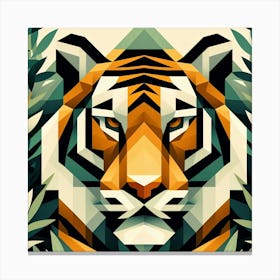 Geometric Tiger Canvas Print