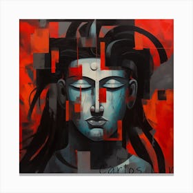 Shiva The Destroyer Canvas Print