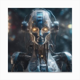 Futuristic Woman 49 Canvas Print