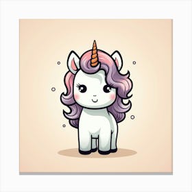 Cute Unicorn 181 Canvas Print