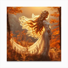 Fairy In The Forest 56 Canvas Print