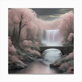 Pink Waterfall Canvas Print