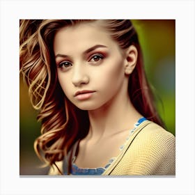 Portrait Of A Girl 1 Canvas Print