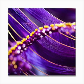 Close Up Of A Purple Flower Canvas Print