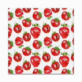 Strawberry Pattern Canvas Print