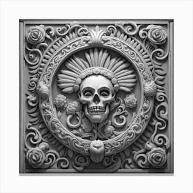 Day Of The Dead Skull 82 Canvas Print