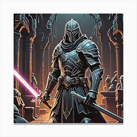 Star Wars Knight Canvas Print