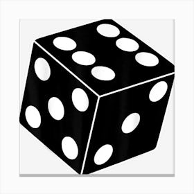 Black Gaming Dice Halloween Costume Cool Quirky Funny Canvas Print