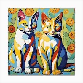 Two Cats 1 Canvas Print