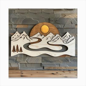 Mountain Scene Canvas Print