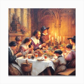 Thanksgiving Dinner Canvas Print