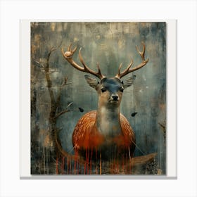 Deer forest Canvas Print