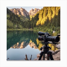 Reflection Of A Lake 1 Canvas Print