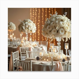 Leonardo Phoenix 10 An Elegant Wedding Decoration Setup With A 3 Stampe su tela