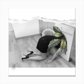 Housewife Pt1 Square Canvas Print