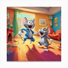 Tom And Jerry Canvas Print