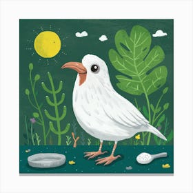 Bird In The Garden Canvas Print