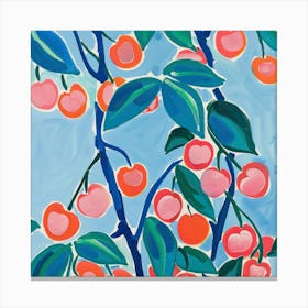 Cherries Matisse Style 11 Canvas Print